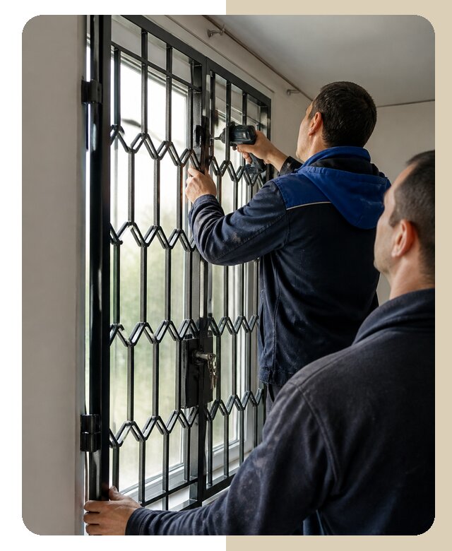 Установка распашных решеток в Батайске цена от 6579 р. | ДвериЛегко-Бтс