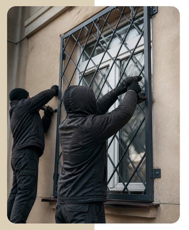 Установка антивандальных решеток на окна в Батайске